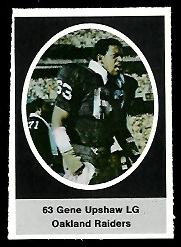 1972 Sunoco Stamps      459     Gene Upshaw